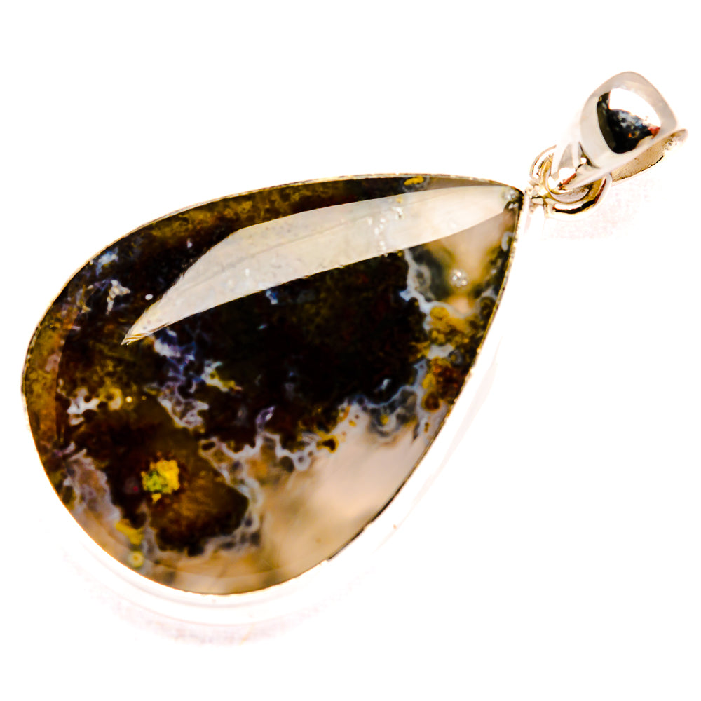 Indonesian Plume Agate Pendants handcrafted by Ana Silver Co - PD33786 - Photo 2