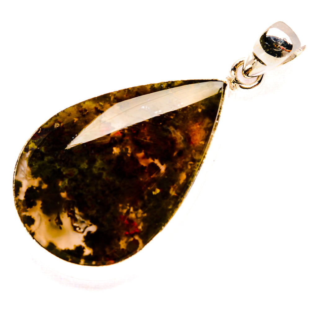 Indonesian Plume Agate Pendants handcrafted by Ana Silver Co - PD33787 - Photo 2