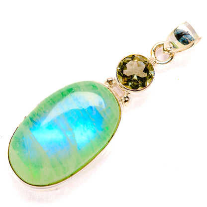 Green Moonstone Pendants handcrafted by Ana Silver Co - PD33794 - Photo 2