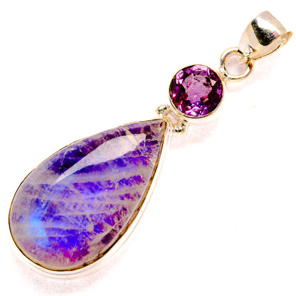 Rainbow Moonstone Pendants handcrafted by Ana Silver Co - PD33795 - Photo 2