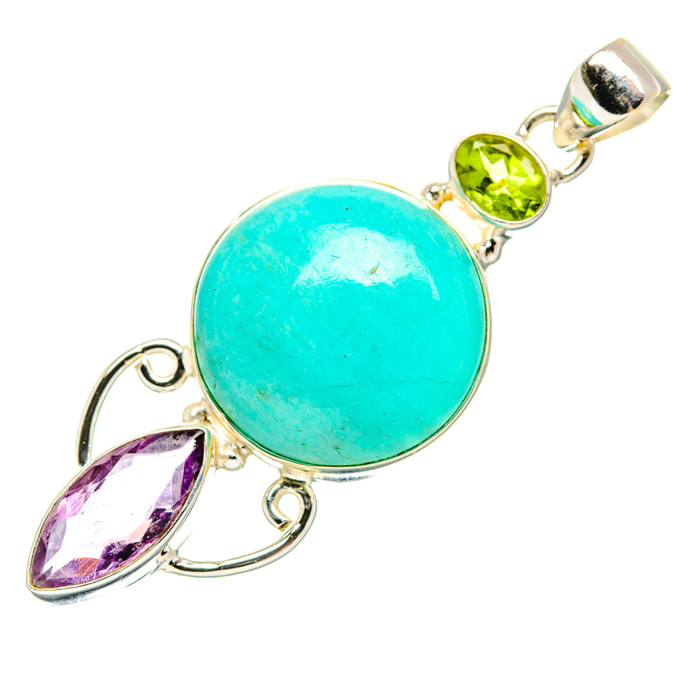 Amazonite Pendants handcrafted by Ana Silver Co - PD33818 - Photo 2