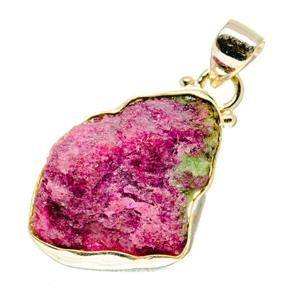 Ruby Zoisite Pendants handcrafted by Ana Silver Co - PD3382