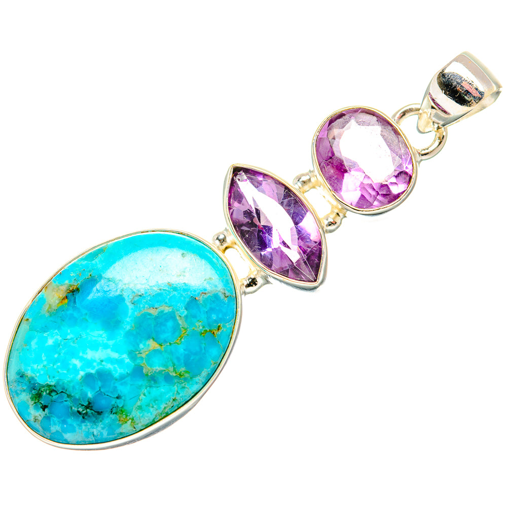 Chrysocolla Pendants handcrafted by Ana Silver Co - PD33827 - Photo 2