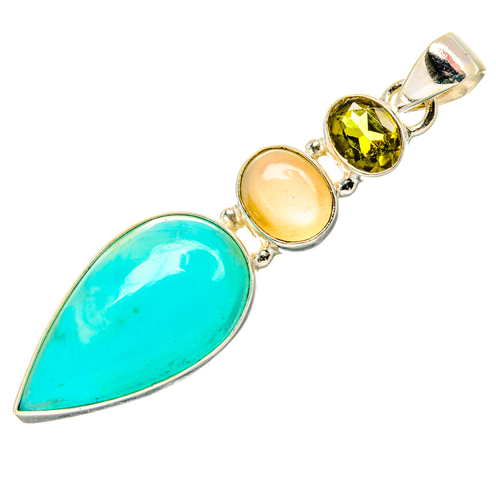 Amazonite Pendants handcrafted by Ana Silver Co - PD33828 - Photo 2