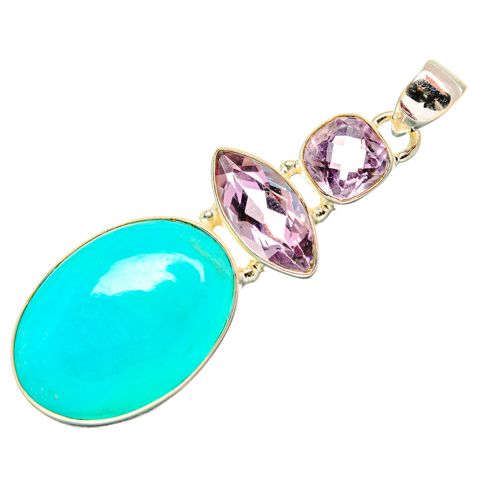 Amazonite Pendants handcrafted by Ana Silver Co - PD33829 - Photo 2