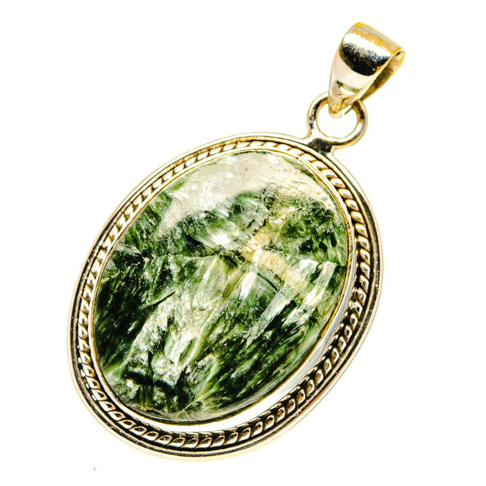 Seraphinite Pendants handcrafted by Ana Silver Co - PD3383