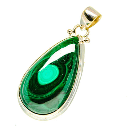 Malachite Pendants handcrafted by Ana Silver Co - PD3384