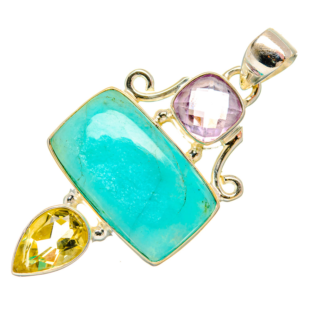 Amazonite Pendants handcrafted by Ana Silver Co - PD33854 - Photo 2