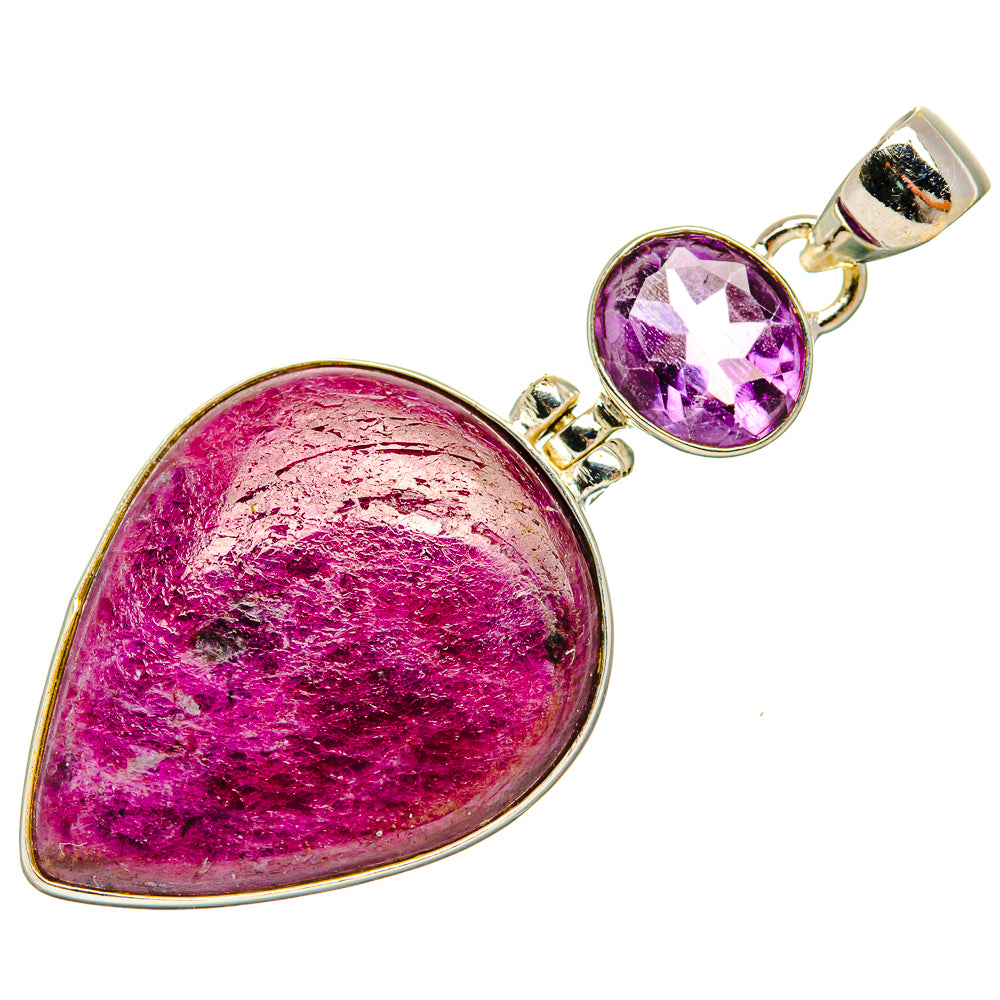 Ruby Fuchsite Pendants handcrafted by Ana Silver Co - PD33870 - Photo 2