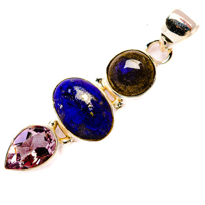 Lapis Lazuli Pendants handcrafted by Ana Silver Co - PD33896 - Photo 2