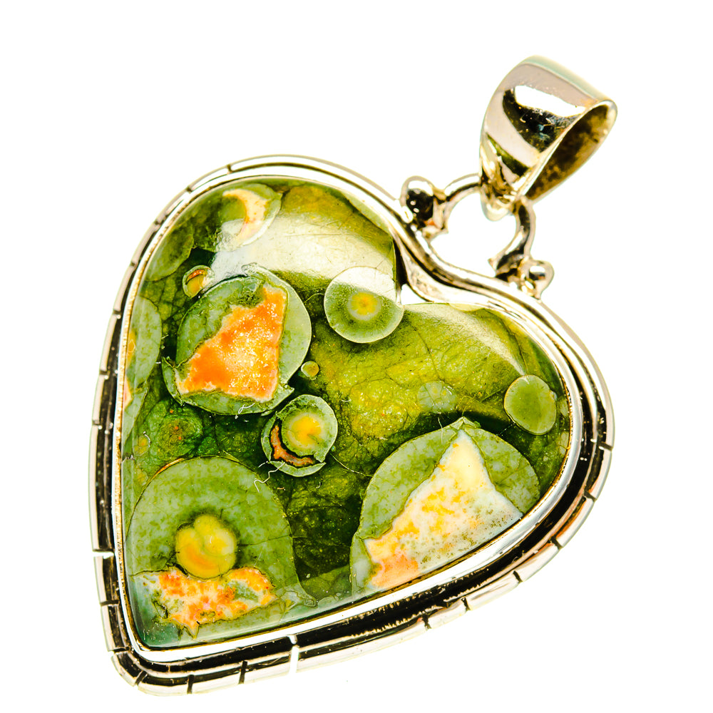 Rainforest Jasper Pendants handcrafted by Ana Silver Co - PD3390