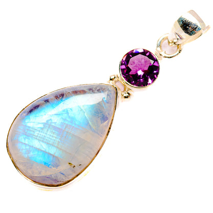 Rainbow Moonstone Pendants handcrafted by Ana Silver Co - PD33907 - Photo 2