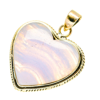 Blue Lace Agate Pendants handcrafted by Ana Silver Co - PD3391
