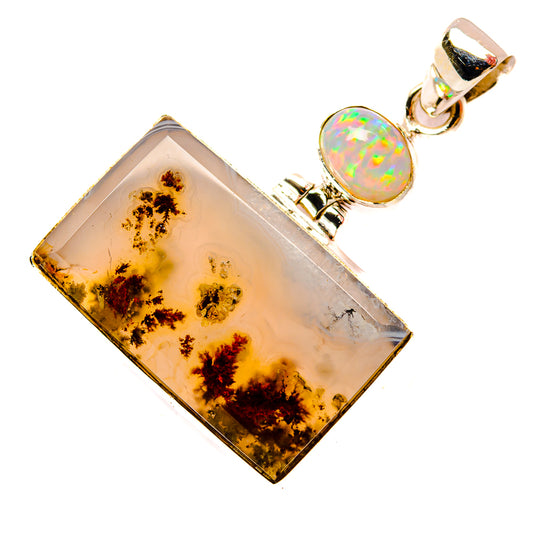 Indonesian Plume Agate Pendants handcrafted by Ana Silver Co - PD33917 - Photo 2