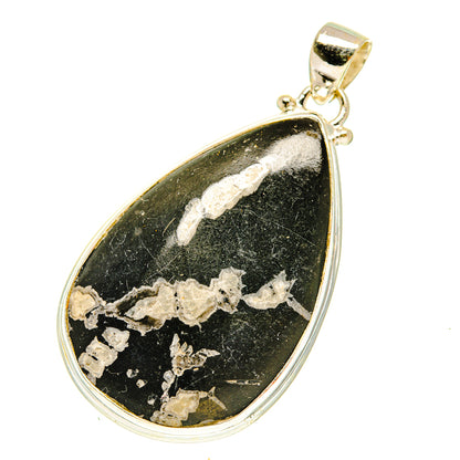 Chrysanthemum Stone Pendants handcrafted by Ana Silver Co - PD3392
