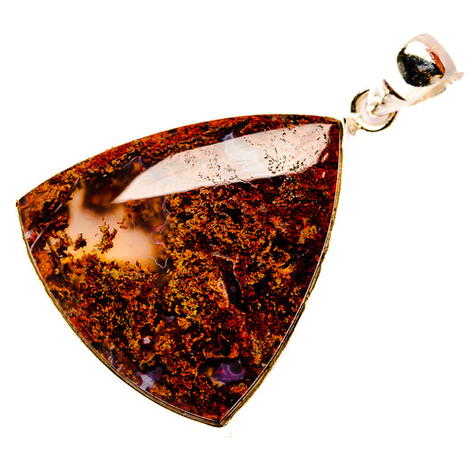 Indonesian Plume Agate Pendants handcrafted by Ana Silver Co - PD33922 - Photo 2