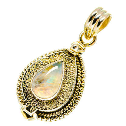 Rainbow Moonstone Pendants handcrafted by Ana Silver Co - PD3393