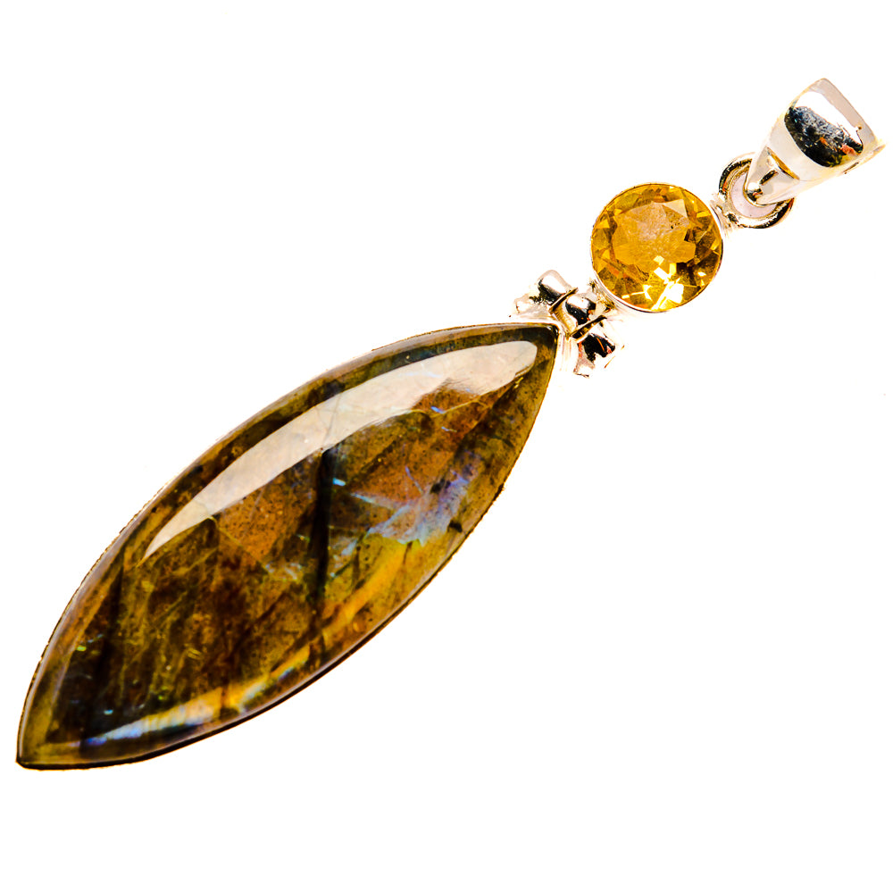 Labradorite Pendants handcrafted by Ana Silver Co - PD33935 - Photo 2