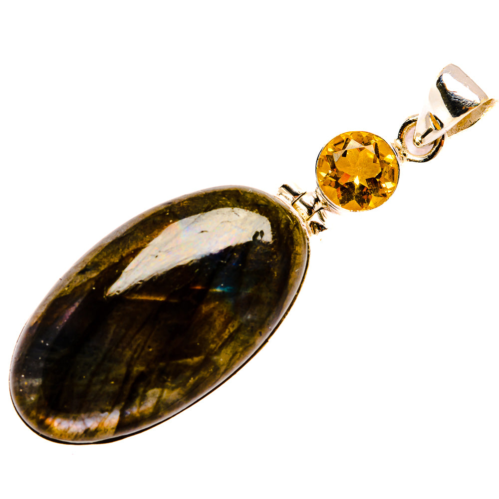 Labradorite Pendants handcrafted by Ana Silver Co - PD33936 - Photo 2