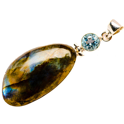 Labradorite Pendants handcrafted by Ana Silver Co - PD33940 - Photo 2