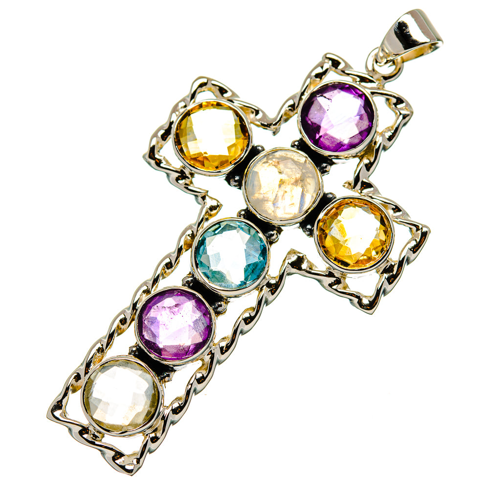 Rainbow Moonstone Pendants handcrafted by Ana Silver Co - PD33962 - Photo 2
