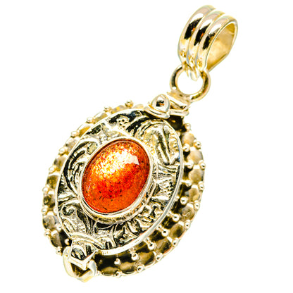 Sunstone Pendants handcrafted by Ana Silver Co - PD3397