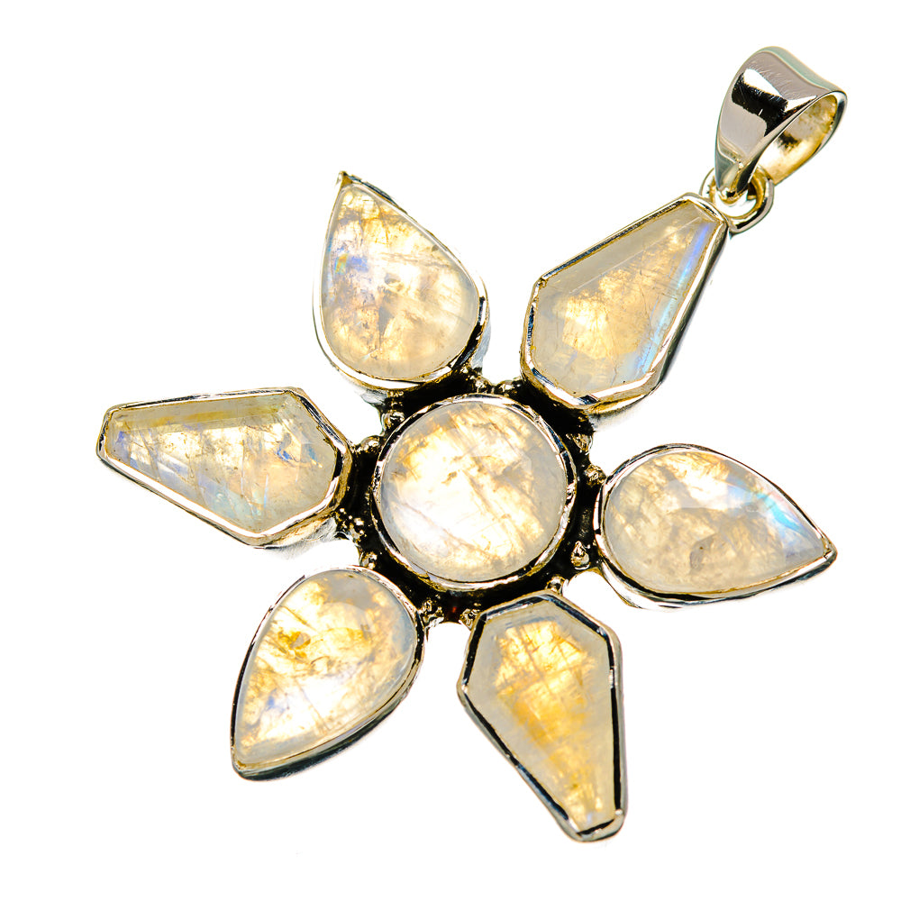 Rainbow Moonstone Pendants handcrafted by Ana Silver Co - PD33970 - Photo 2