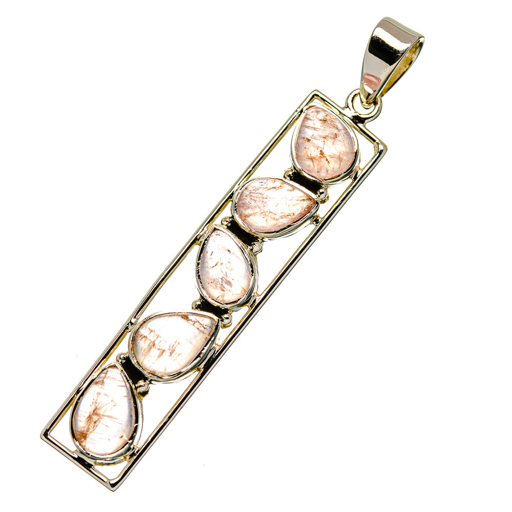 Rainbow Moonstone Pendants handcrafted by Ana Silver Co - PD33971 - Photo 2