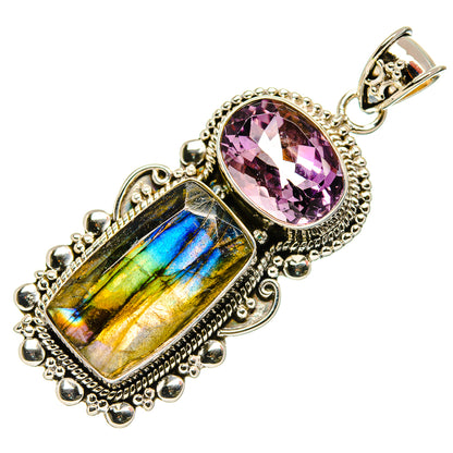 Labradorite Pendants handcrafted by Ana Silver Co - PD33985 - Photo 2