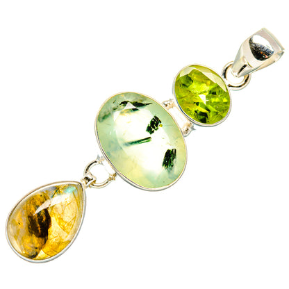 Prehnite Pendants handcrafted by Ana Silver Co - PD34005 - Photo 2