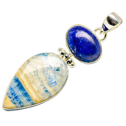 Blue Scheelite Pendants handcrafted by Ana Silver Co - PD34011 - Photo 2