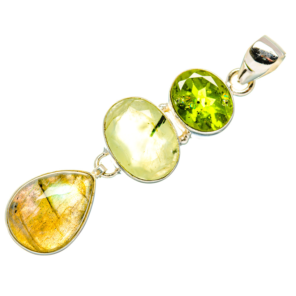Labradorite Pendants handcrafted by Ana Silver Co - PD34016 - Photo 2