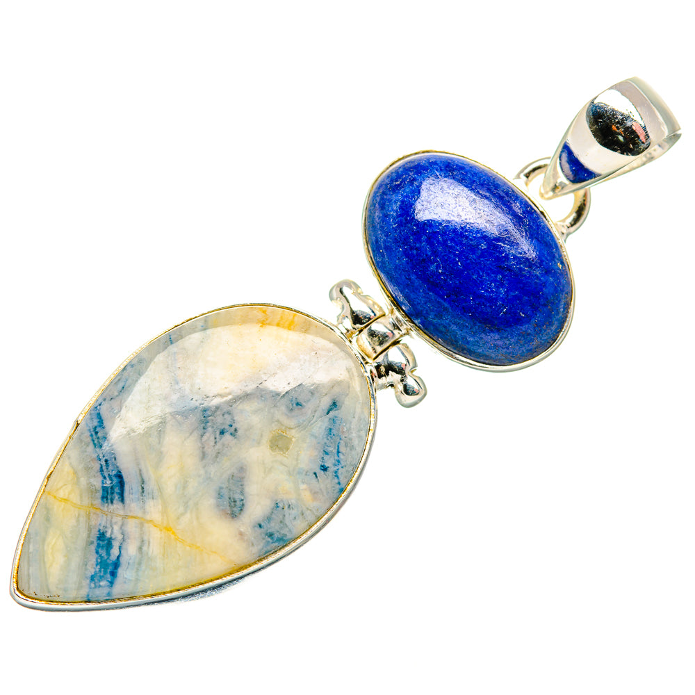 Blue Scheelite Pendants handcrafted by Ana Silver Co - PD34018 - Photo 2