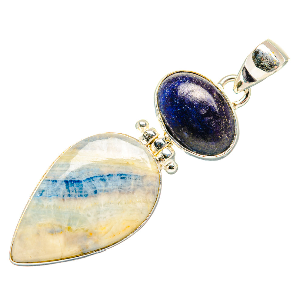 Blue Scheelite Pendants handcrafted by Ana Silver Co - PD34020 - Photo 2