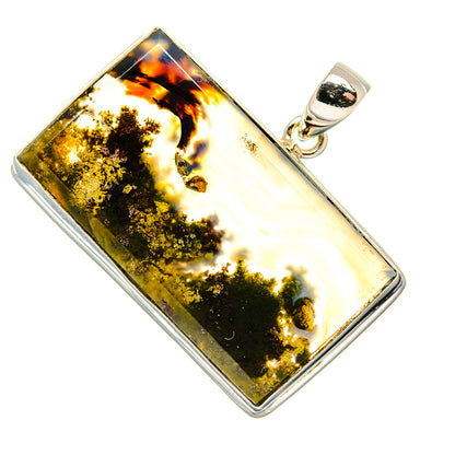 Indonesian Plume Agate Pendants handcrafted by Ana Silver Co - PD34025 - Photo 2
