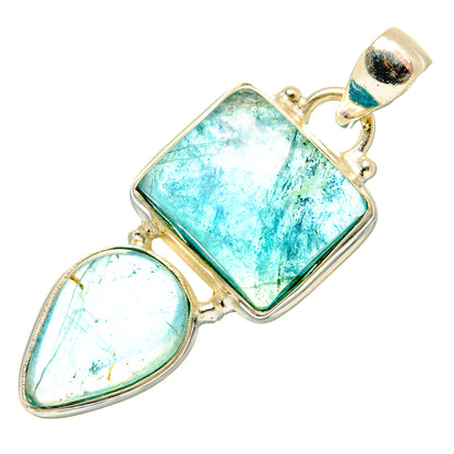 Blue Fluorite Pendants handcrafted by Ana Silver Co - PD34034 - Photo 2