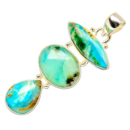 Peruvian Opal Pendants handcrafted by Ana Silver Co - PD34036 - Photo 2