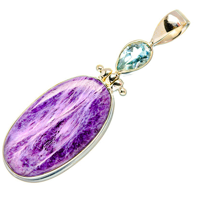 Charoite Pendants handcrafted by Ana Silver Co - PD34042 - Photo 2