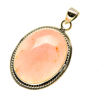 Rose Quartz Pendants handcrafted by Ana Silver Co - PD3406
