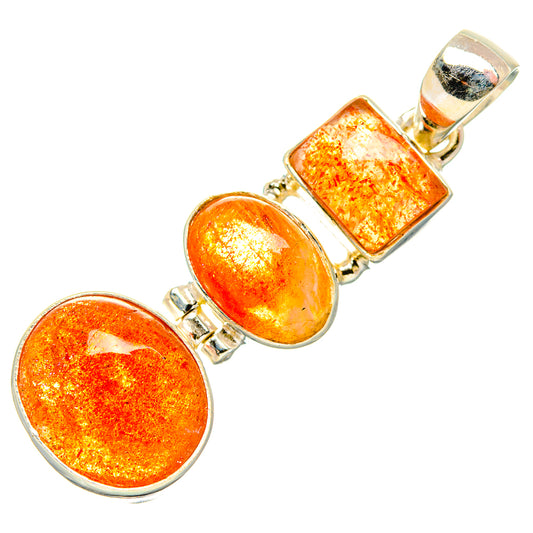 Sunstone Pendants handcrafted by Ana Silver Co - PD34060 - Photo 2