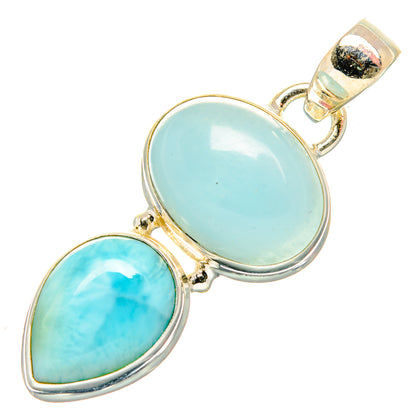 Aquamarine Pendants handcrafted by Ana Silver Co - PD34061 - Photo 2
