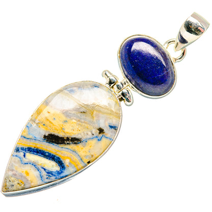 Blue Scheelite Pendants handcrafted by Ana Silver Co - PD34078 - Photo 2