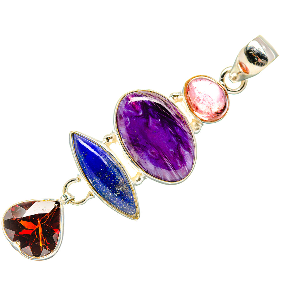 Charoite Pendants handcrafted by Ana Silver Co - PD34082 - Photo 2