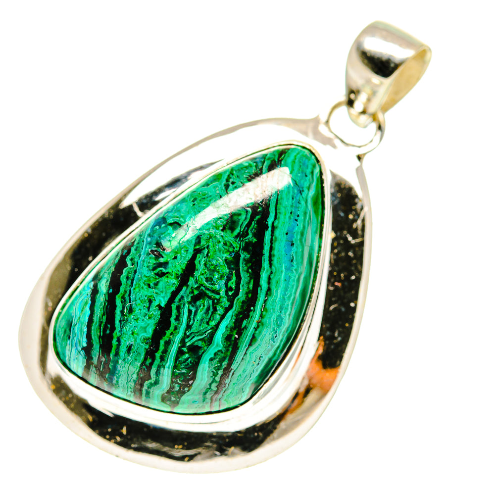 Malachite Pendants handcrafted by Ana Silver Co - PD3409