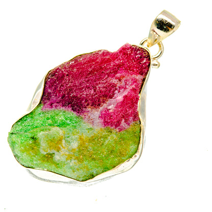 Ruby Zoisite Pendants handcrafted by Ana Silver Co - PD3410