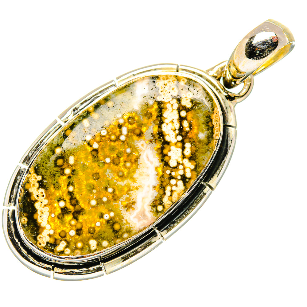 Ocean Jasper Pendants handcrafted by Ana Silver Co - PD34102 - Photo 2