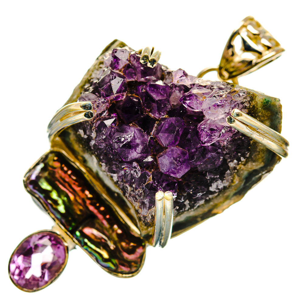 Amethyst Crystal Pendants handcrafted by Ana Silver Co - PD34109 - Photo 2
