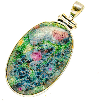 Ruby Fuchsite Pendants handcrafted by Ana Silver Co - PD3411