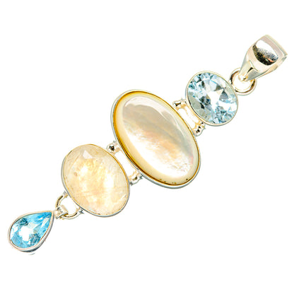Rainbow Moonstone Pendants handcrafted by Ana Silver Co - PD34112 - Photo 2