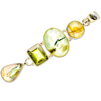 Prehnite Pendants handcrafted by Ana Silver Co - PD34113 - Photo 2